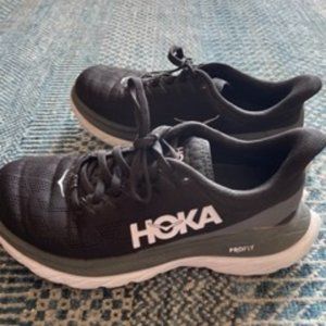 Hoka ProFly Sneakers - Black and White, Size 6.5